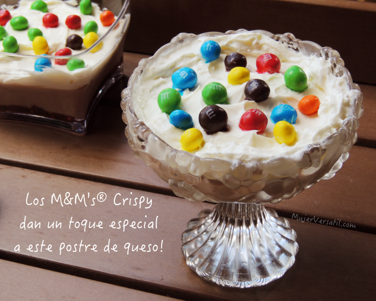 Postre de Queso y M&M's® Crispy |